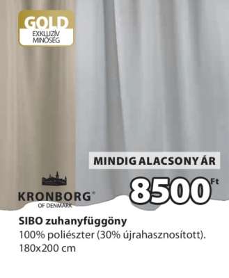 SIBO zuhanyfüggöny