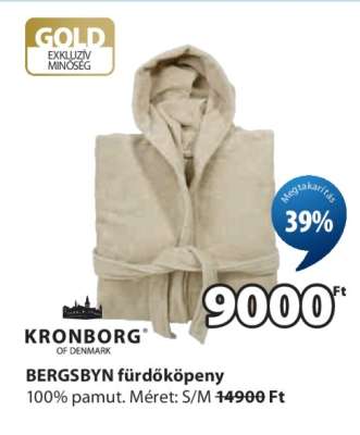 BERGSBYN fürdőköpeny