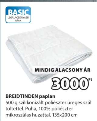 BREIDTINDEN paplan