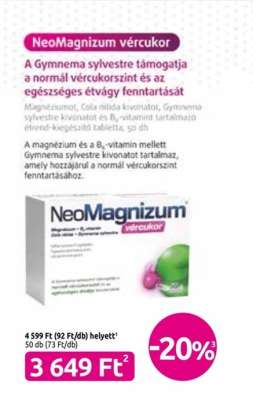 NeoMagnizum vércukor