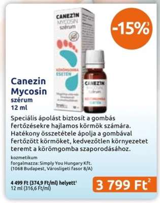 Canezin Mycosin szérum