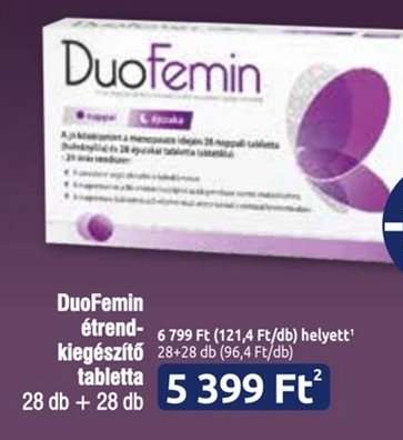 DuoFemin étrend-kiegészítő tabletta