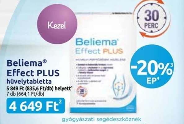 Beliema® Effect PLUS hüvelytabletta