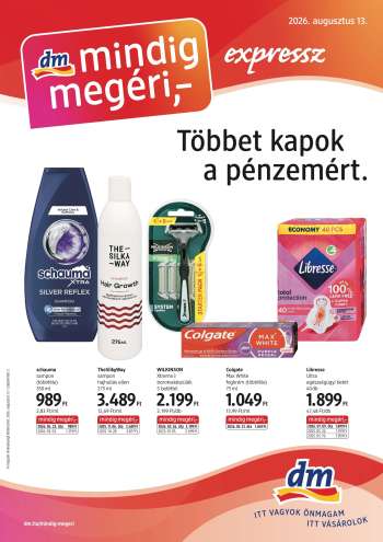 Újság dm drogerie markt - 2026.08.13 - 2026.09.02.