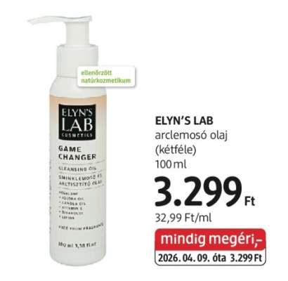 ELYN’S LAB arclemosó olaj