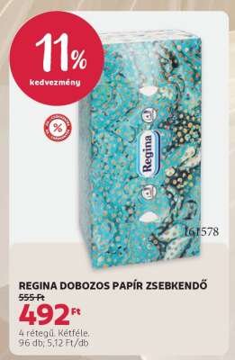 REGINA DOBOZOS PAPÍR ZSEBKENDŐ
