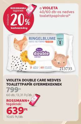 Violeta Double Care nedves toalettpapír gyermekeknek