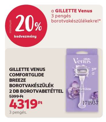 GILLETTE VENUS COMFORTGLIDE BREEZE BOROTVAKÉSZÜLÉK