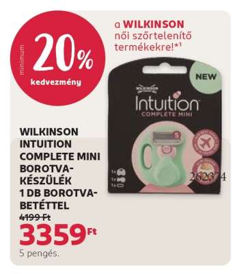 WILKINSON INTUITION COMPLETE MINI BOROTVA-KÉSZÜLÉK