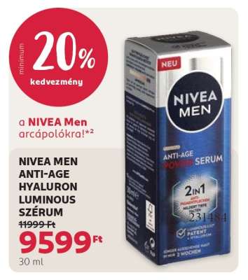 NIVEA MEN ANTI-AGE HYALURON LUMINOUS SZÉRUM
