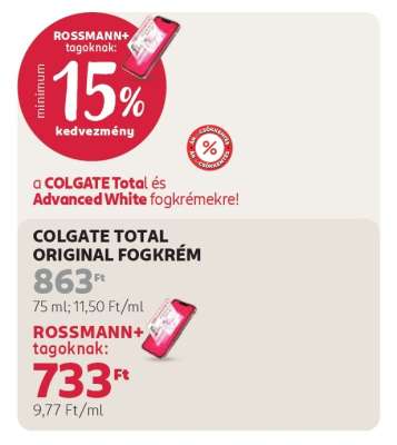 COLGATE TOTAL ORIGINAL FOGKRÉM