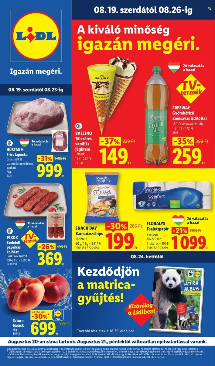 Lidl akciós újságok - 2026.08.19 - 2026.08.26. Oldal 1
