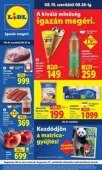 thumbnail - Akciós újság Lidl - 34. hét