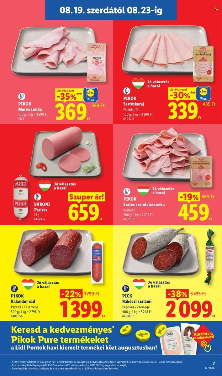 Lidl akciós újságok - 2026.08.19 - 2026.08.26. Oldal 7