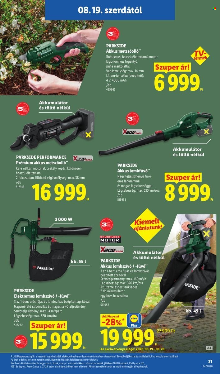 Lidl akciós újságok - 2026.08.19 - 2026.08.26. Oldal 21