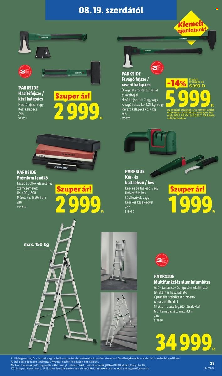 Lidl akciós újságok - 2026.08.19 - 2026.08.26. Oldal 23