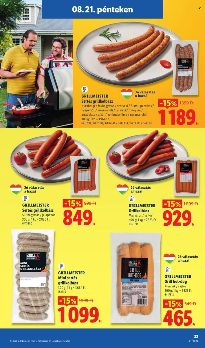 Lidl akciós újságok - 2026.08.19 - 2026.08.26. Oldal 33