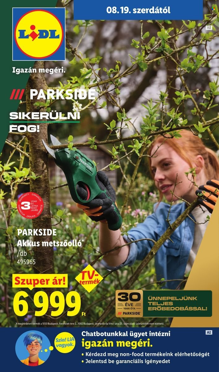 Lidl akciós újságok - 2026.08.19 - 2026.08.26. Oldal 1