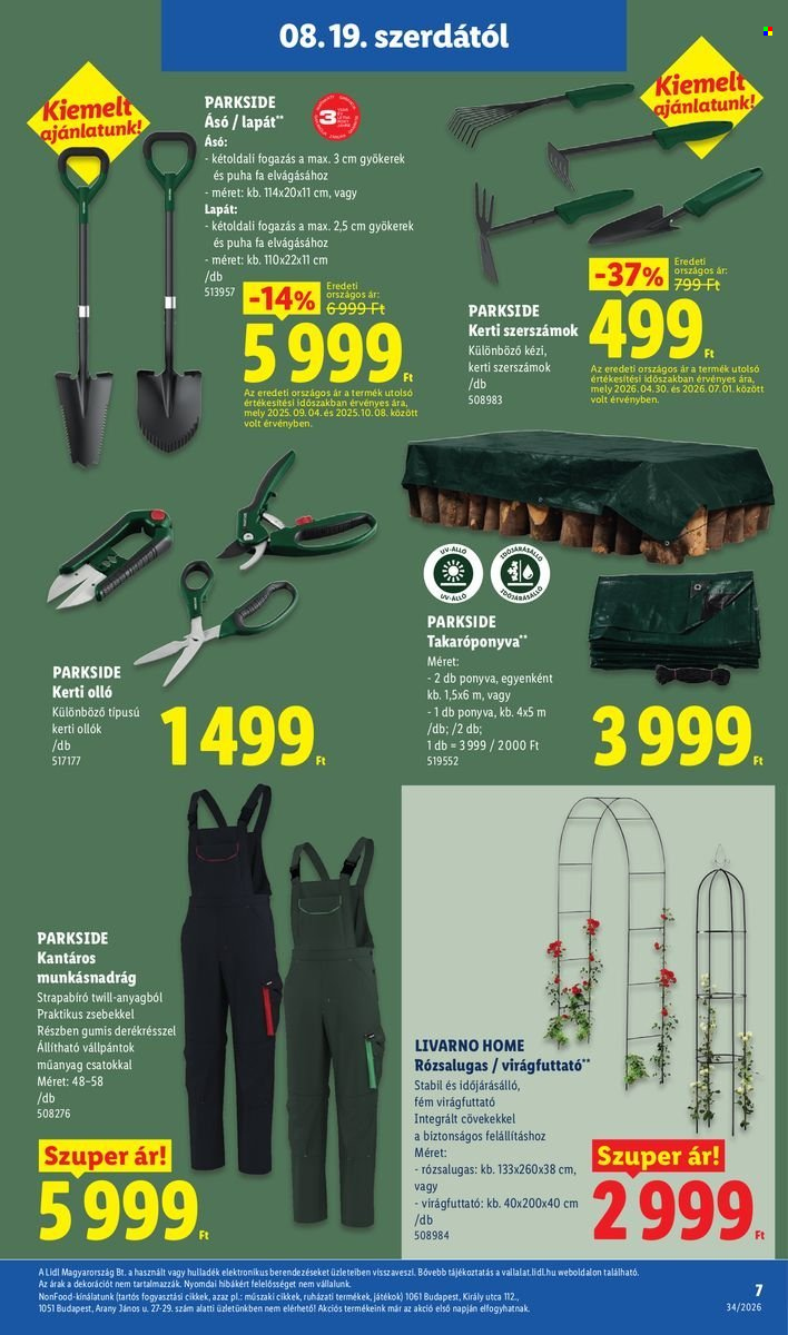 Lidl akciós újságok - 2026.08.19 - 2026.08.26. Oldal 7