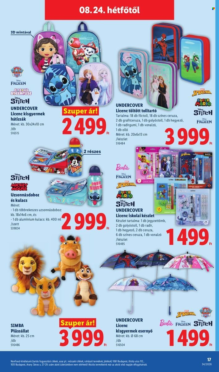 Lidl akciós újságok - 2026.08.19 - 2026.08.26. Oldal 17