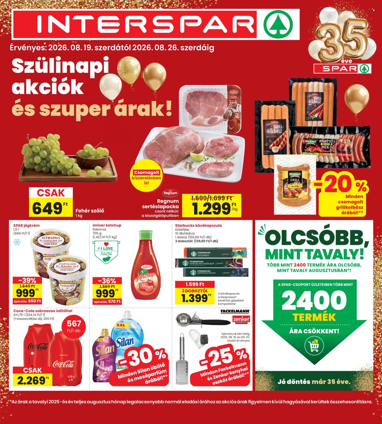 INTERSPAR akciós újságok - 2026.08.19 - 2026.08.26. Oldal 1