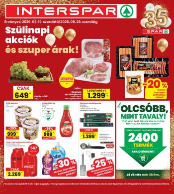 Újság INTERSPAR - 2026.08.19 - 2026.08.26.