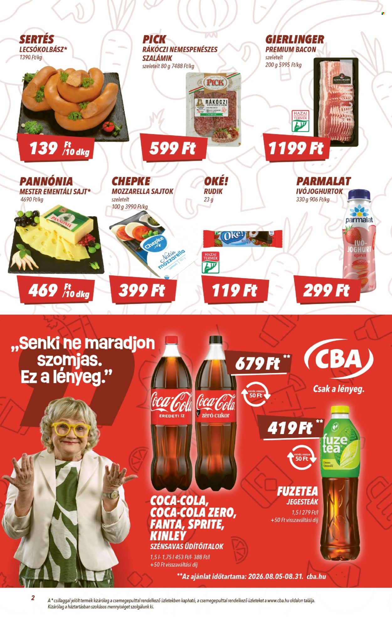CBA akciós újságok - 2026.08.21 - 2026.08.26. Oldal 2