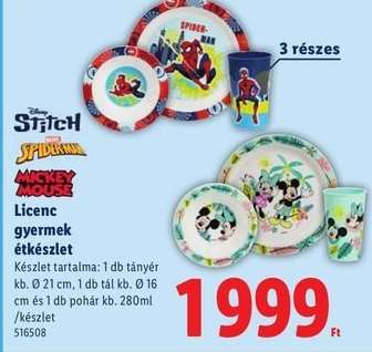 Licenc gyermek étkészlet