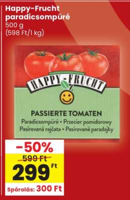 Happy-Frucht paradicsompüré