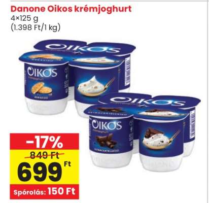 DANONE Oikos krémjoghurt