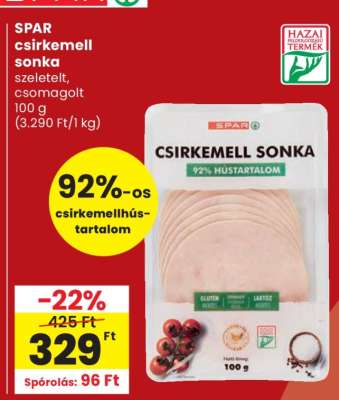SPAR csirkemell sonka