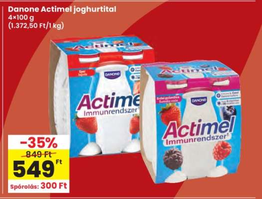 Danone Actimel joghurtital