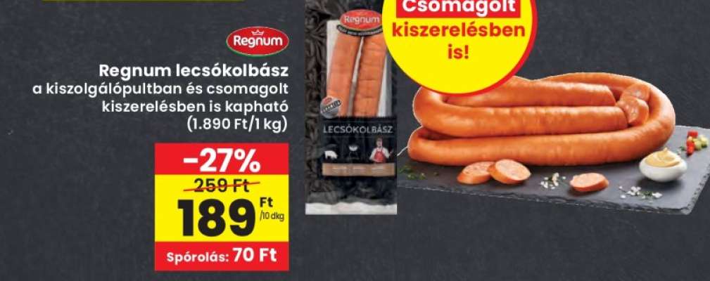 Regnum lecsókolbász