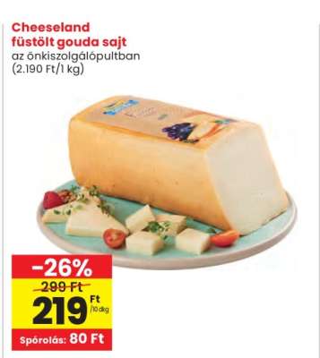 Cheeseland füstölt gouda sajt