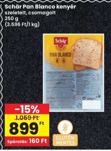 Schär Pan Blanco kenyér