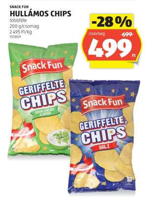 Snack Fun Hullámos Chips