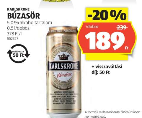 KARLSKRONE BÚZASÖR