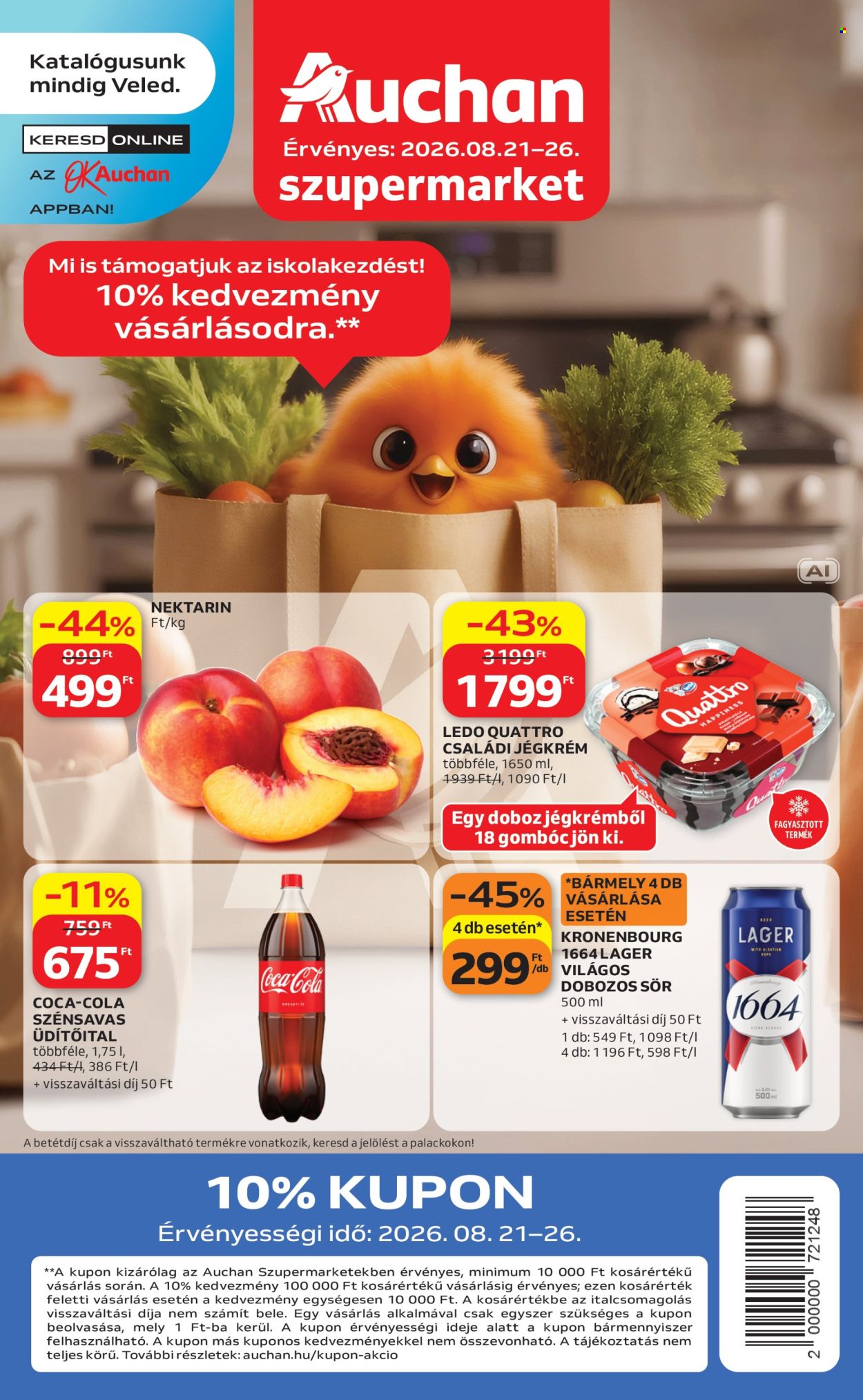 Auchan akciós újságok - 2026.08.21 - 2026.08.26. Oldal 1