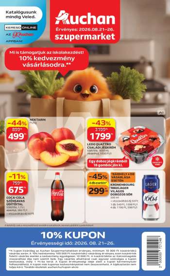 Újság Auchan - 2026.08.21 - 2026.08.26.