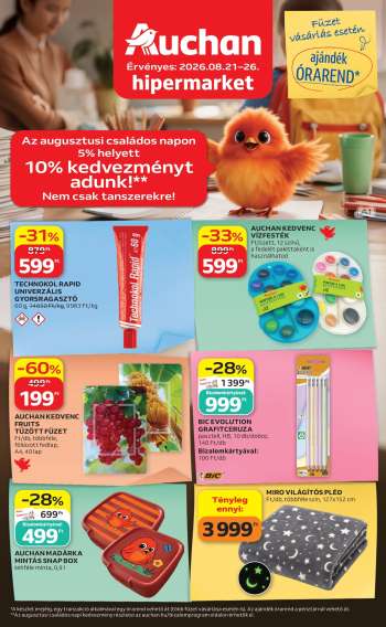 Újság Auchan - 2026.08.21 - 2026.08.26.