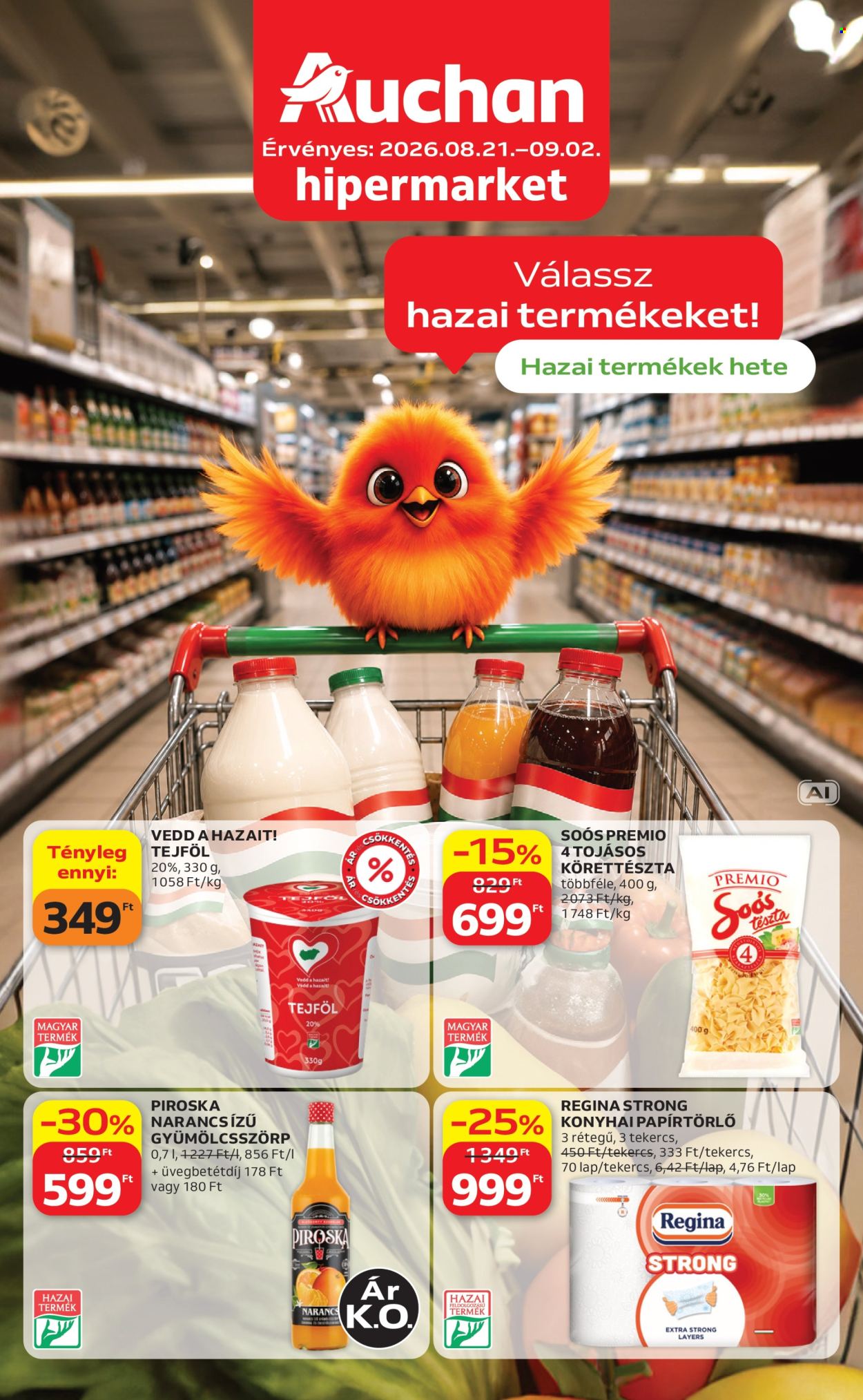 Auchan akciós újságok - 2026.08.21 - 2026.09.02. Oldal 1