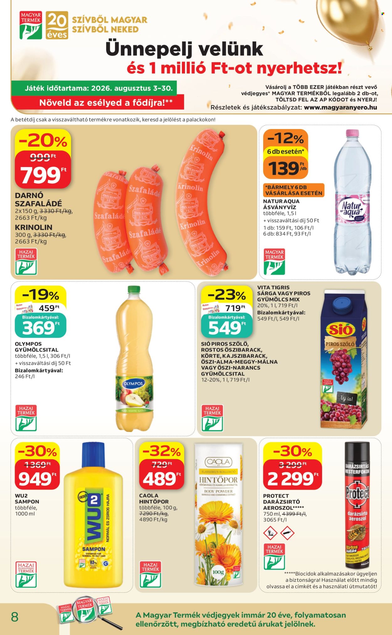 Auchan akciós újságok - 2026.08.21 - 2026.09.02. Oldal 8