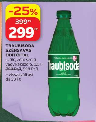 Traubisoda szénsavas üdítőital