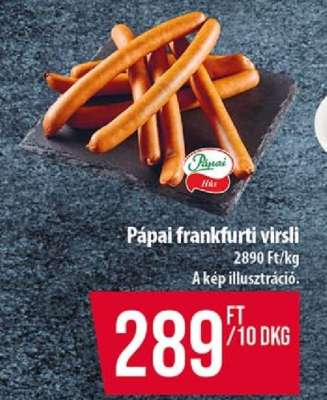 Pápai frankfurti virsli