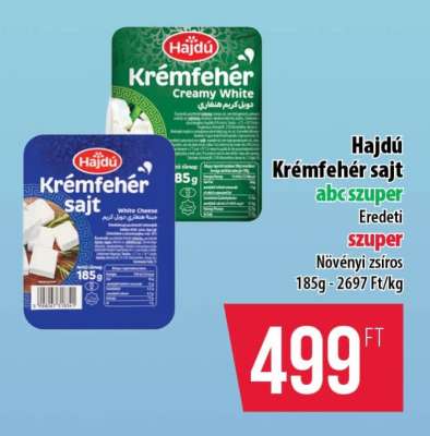 Hajdú Krémfehér Sajt