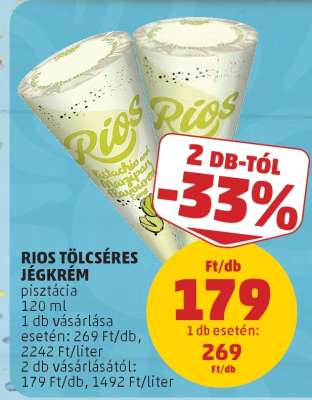 RIOS TÖLCSÉRES JÉGKRÉM