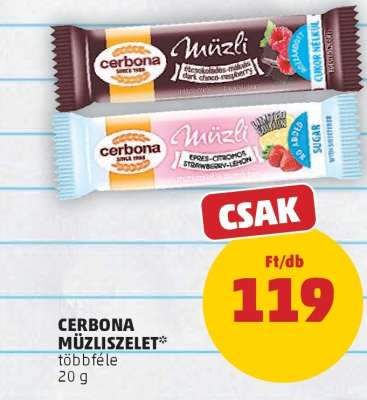 CERBONA Müzliszelet*