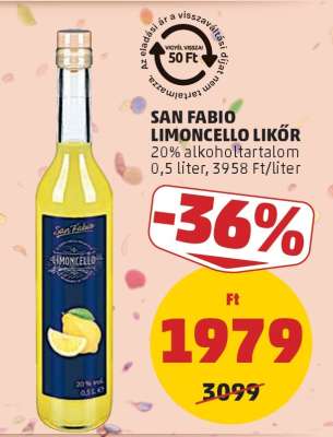 SAN FABIO LIMONCELLO LIKŐR