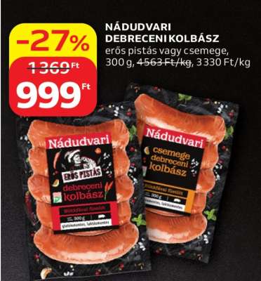 Nádudvari debreceni kolbász