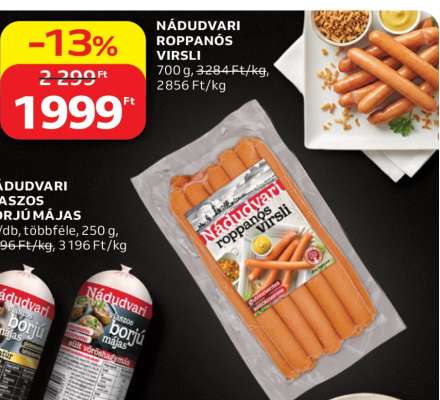 Nádudvari roppanós virsli